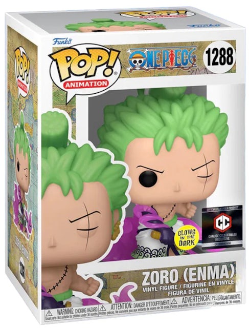 Funko Pop! One Piece Zoro (Enma) GITD #1288 Chalice Collectibles Exclusive