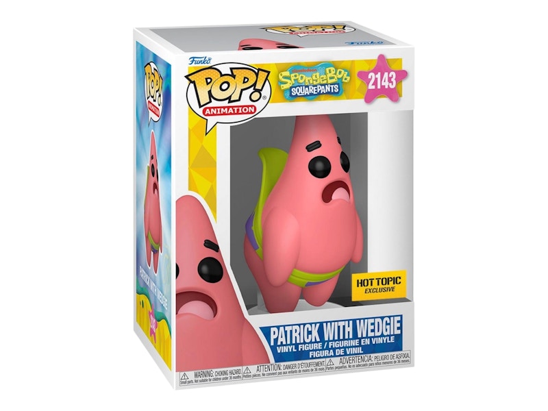 Funko Pop! Animation Patrick With Wedgie Vinyl Figure Hot Topic Exclusive Figure #2143