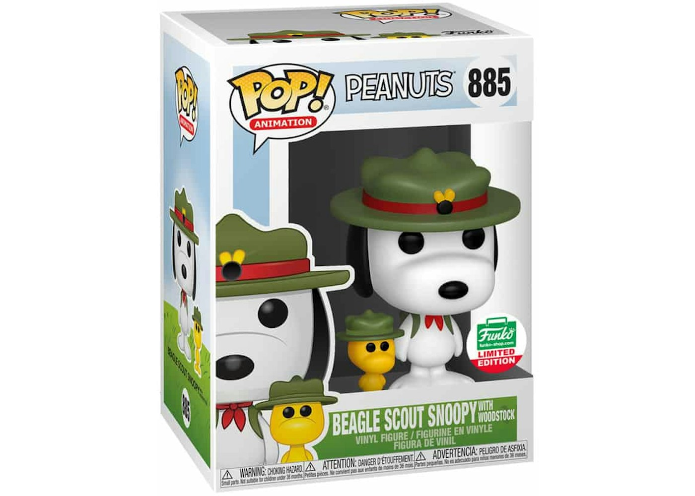 Funko Pop Animation Peanuts Beagle Scout Snoopy With Woodstock Funko Shop Exclusive Figure 5 Funko Pop Animation Peanuts Beagle Scout Snoopy With Woodstock Funko Shop Exclusive Figure 5