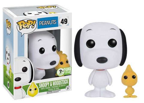 Funko Pop! Animation Peanuts Snoopy (w Woodstock) (Flocked
