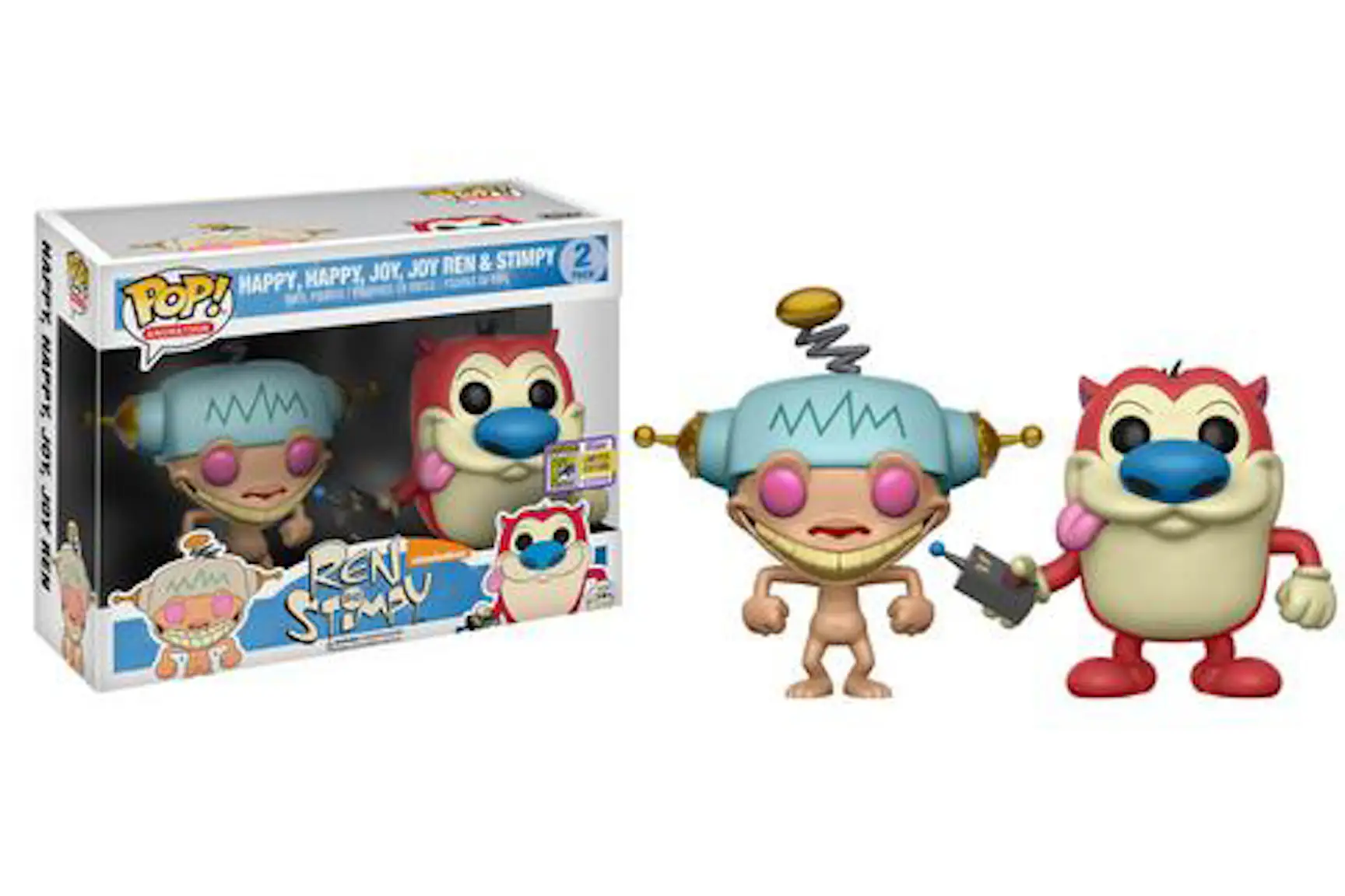Funko Pop! Animation Ren & Stimpy Happy, Happy, Joy, Joy SDCC Exclusive