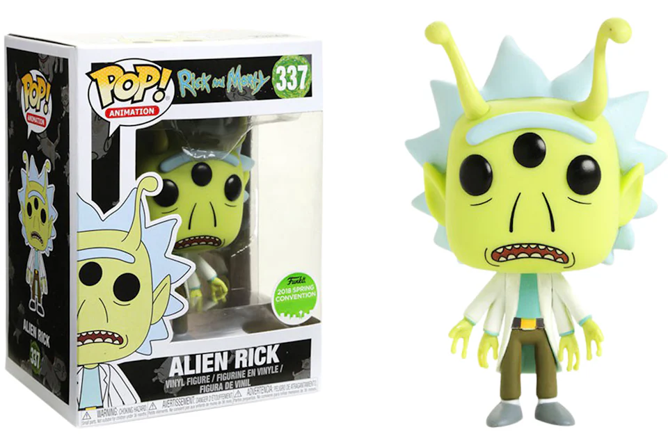 Funko Pop! Animation Rick & Morty Alien Rick Spring Convention Exclusive Figure #337