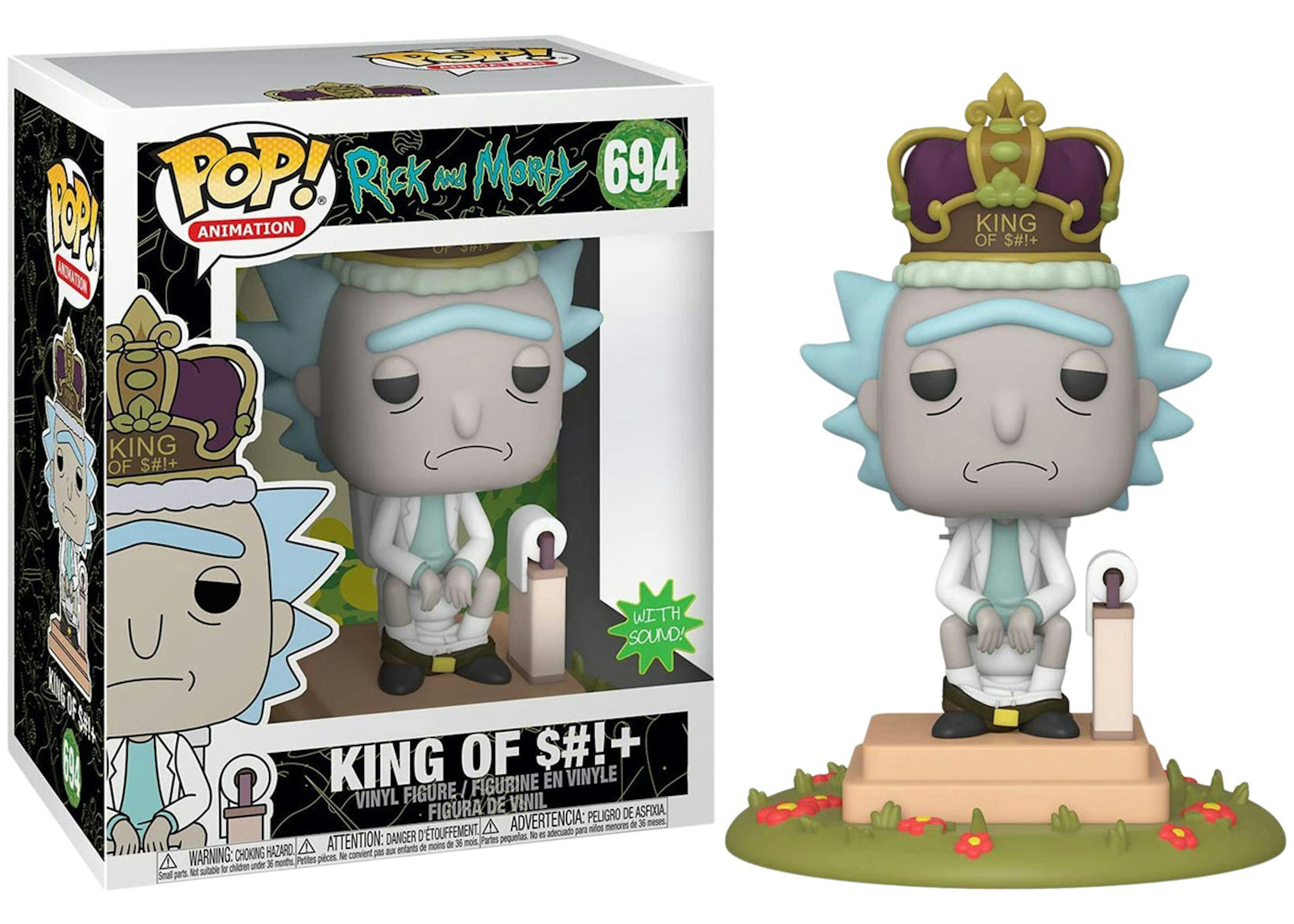 Pop! Animation Rick & Morty King of $#!+ with Sound Figure #694 - US