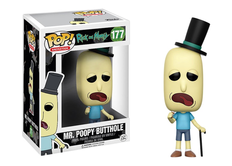 Funko Pop! Animation Rick & Morty Mr. Poopy Butthole with Cane