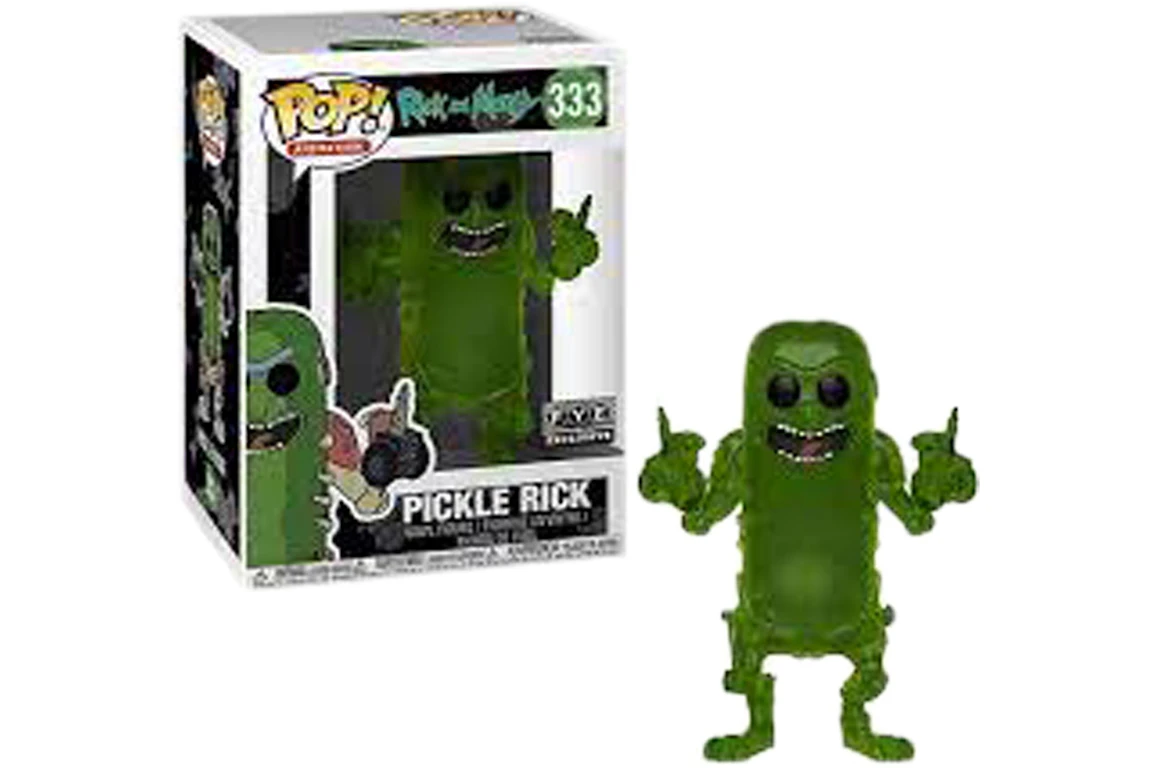 Funko Pop! Animation Rick & Morty Pickle Rick Transparent FYE Exclusive Figure #333