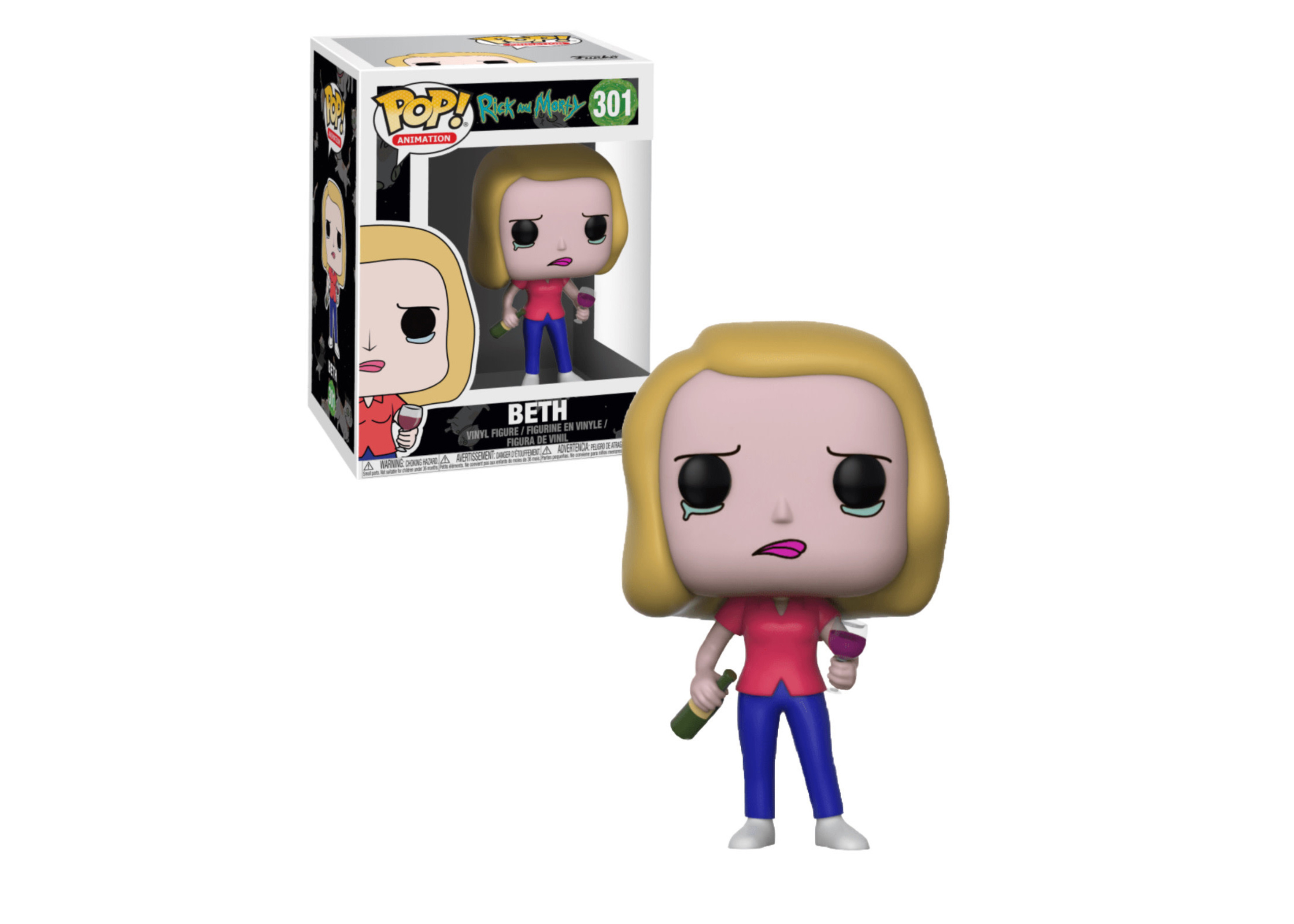 Beth The Rick and Morty TV Show POP Animation #301 Vinyl Figur Funko 