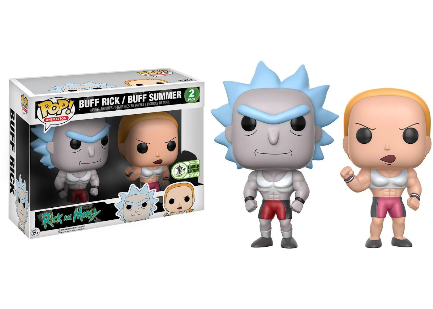 Funko Pop! Animation Rick and Morty Buff Rick and Summer ECCC Exclusive ...