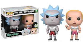 Funko Pop! Animation Rick and Morty Buff Rick and Summer Spring Convention Exclusive 2-Pack