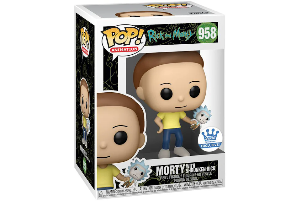 Funko Pop! Animation Rick and Morty: Morty With Shrunken Rick Funko Shop Exclusive Figure #958