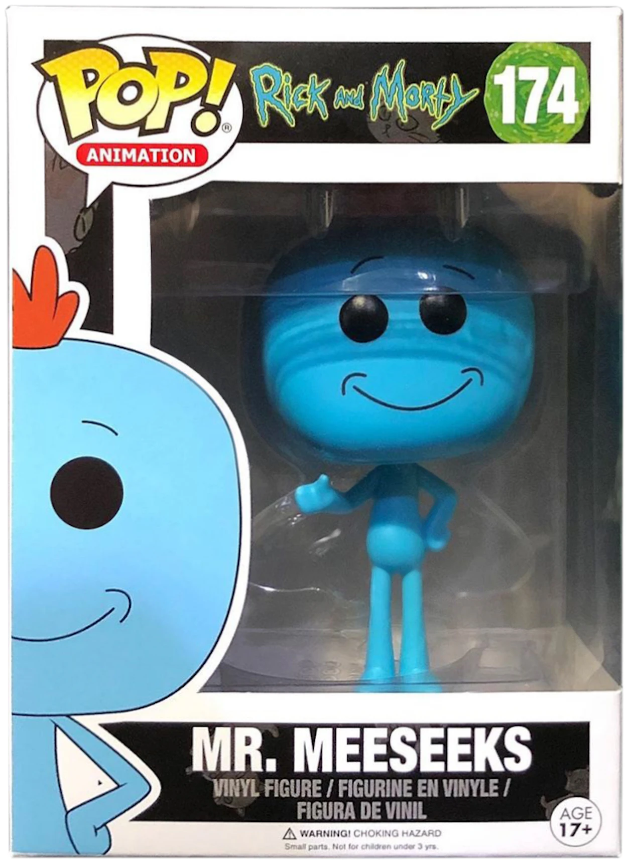 Empuje hacia abajo Carretilla Listo Funko Pop! Animation Rick and Morty Mr. Meeseeks Figure #174 - ES