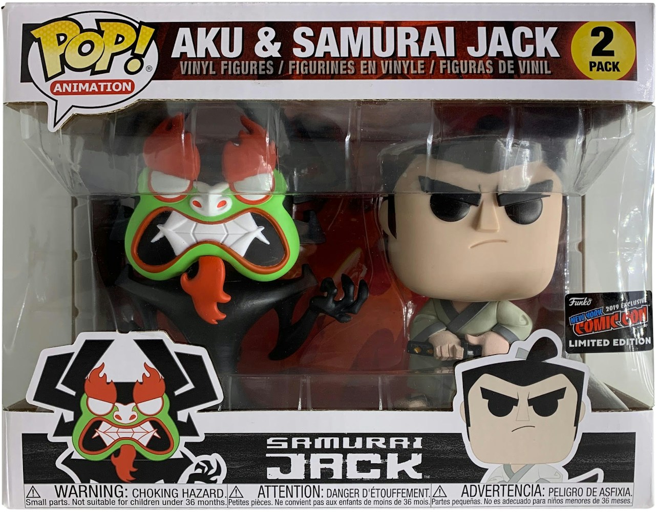 Featured image of post Samurai Jack And Aku Funko Pop Animation aku samurai jack 2 pack 2019 fall