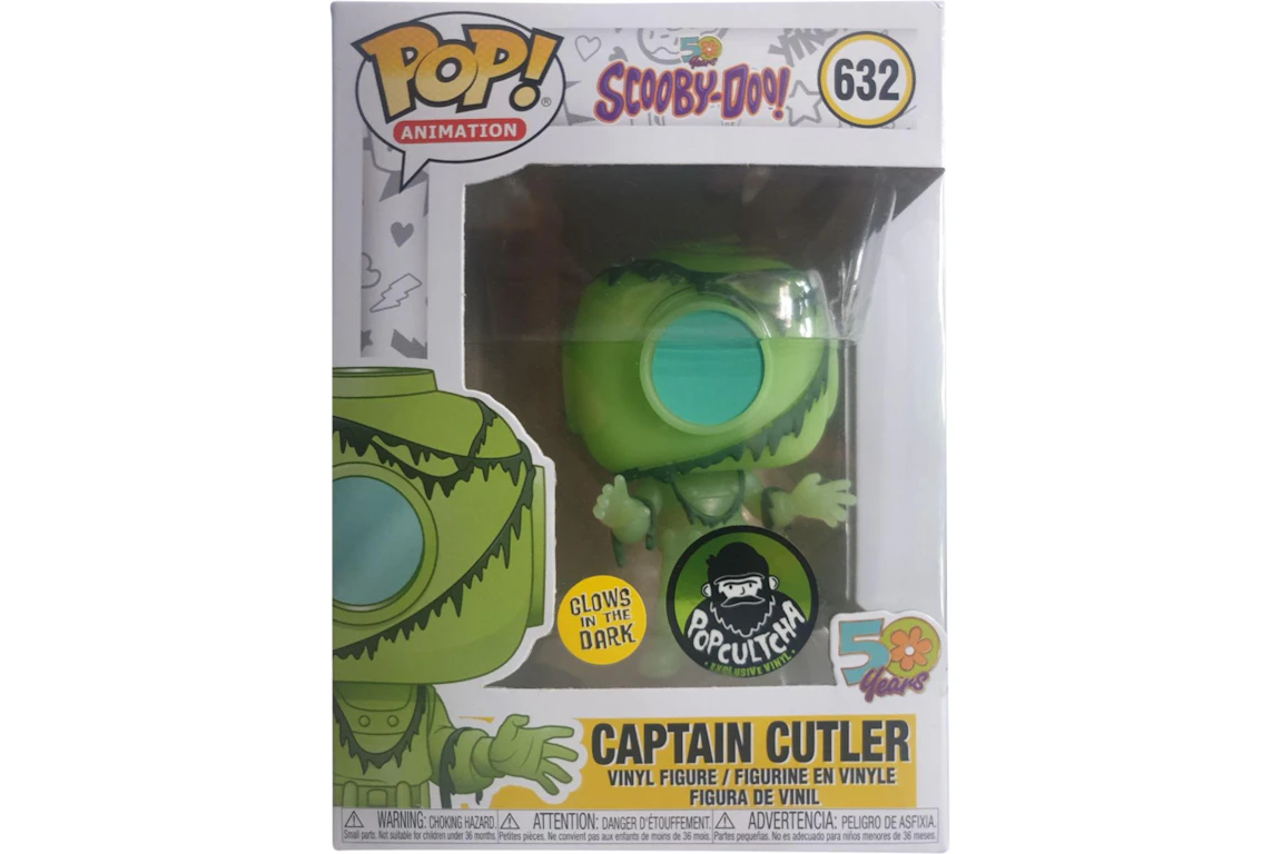 Funko Pop! Animation Scooby-Doo Captain Cutler (Glow) Popcultcha Exclusive Figure #632