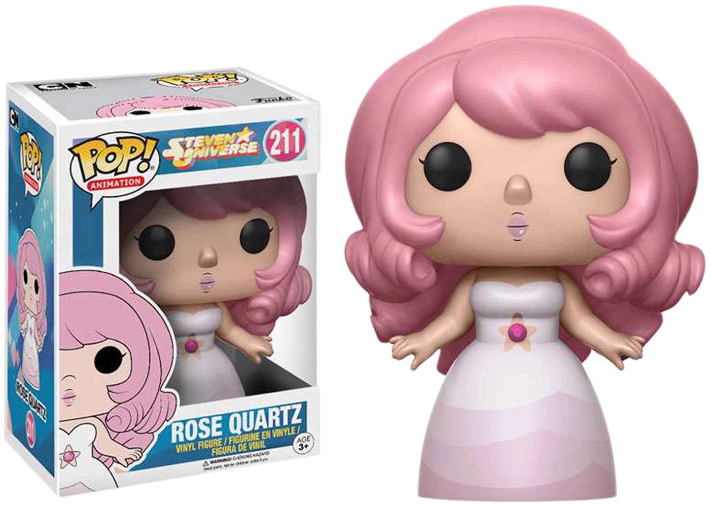Funko Pop! Animation Steven Universe Rose Quartz Figure #211 - US Funko Pop! Animation Steven Universe Rose Quartz Figure #211 - US