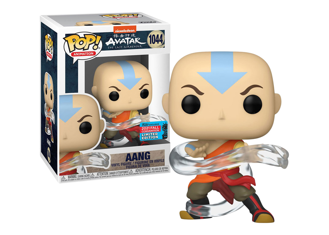 Funko Pop! Animation The Last Airbender Aang 1044 Fall Convention 