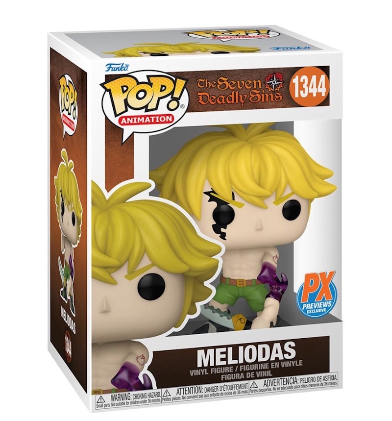 Funko Pop! Animation: The Seven Deadly Sins Meliodas (Demon Mode) (PX Preview) Figure #1344