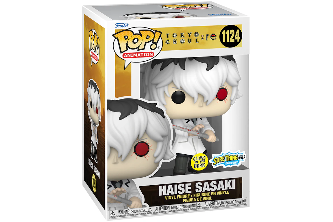 Funko Pop! Animation Tokyo Ghoul:re Haise Sasaki GITD Sure Thing Toys Exclusive Figure #1124