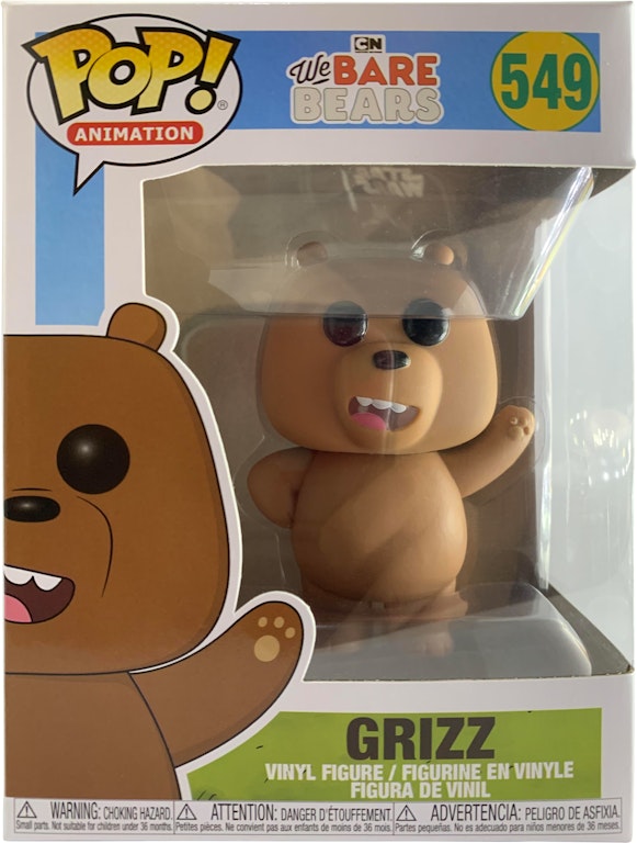 Funko Pop! Animation We Bare Bears Grizz Figure #549 - GB