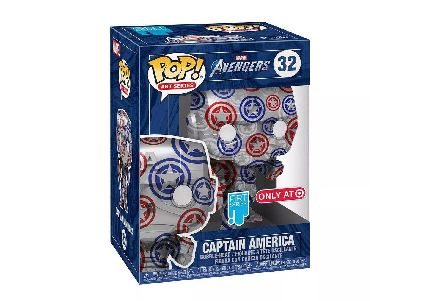 NEWFunko Pop! Art Series Captain America Marvel Avengers#32 Vinyl