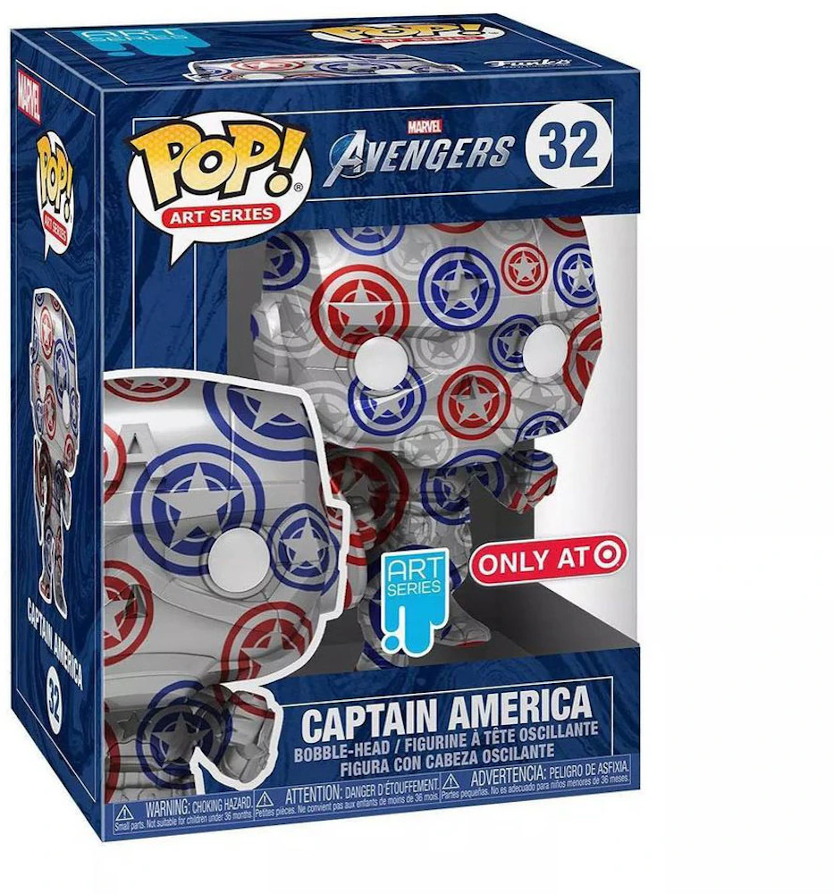 Funko Pop! Art Series Marvel Avengers Captain America Target Exclusive  Figure #32 - US