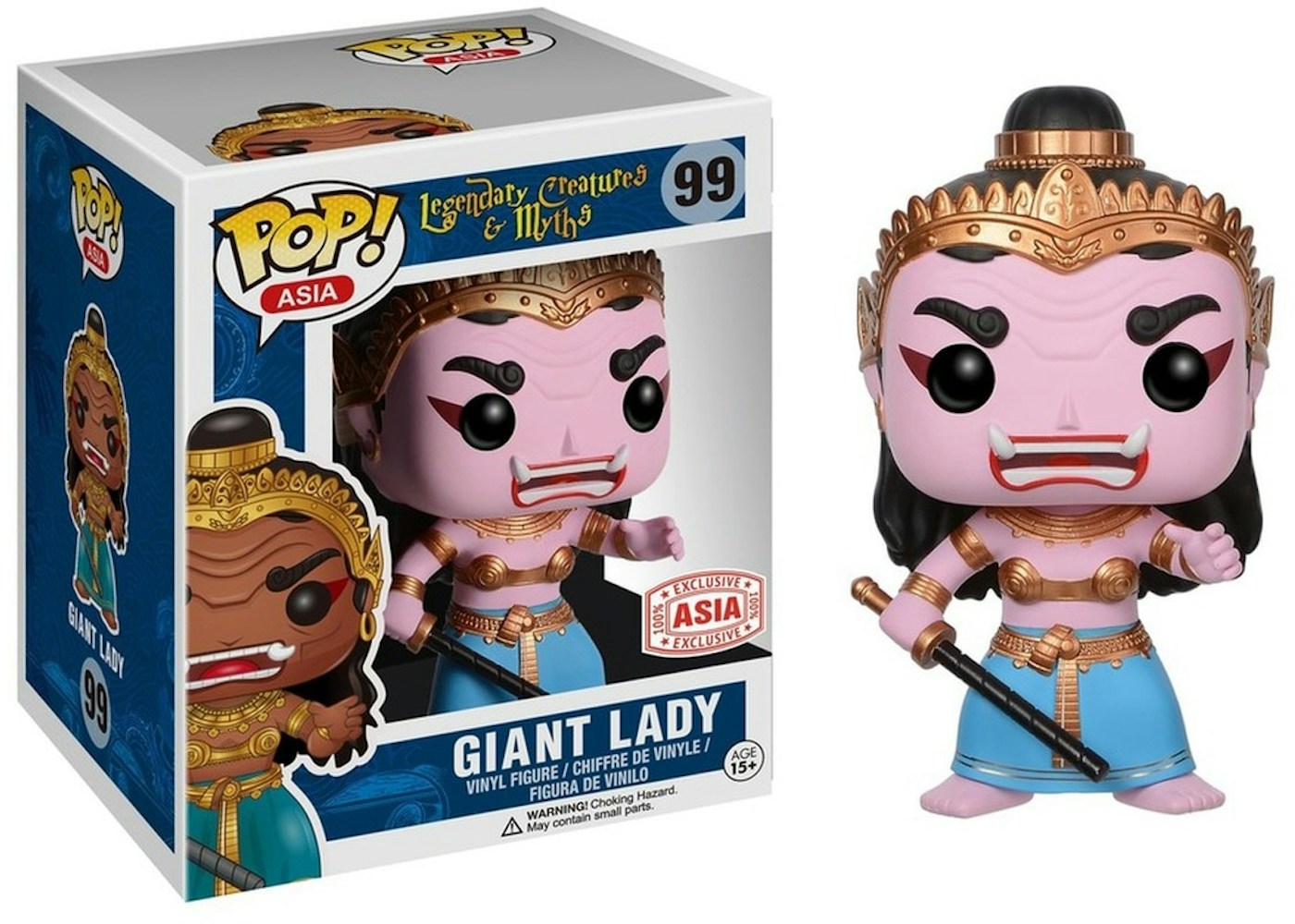 Funko Pop! Asia Legendary Creatures And Myths Giant Lady (Light Pink) Asia Exclusive Figure #99