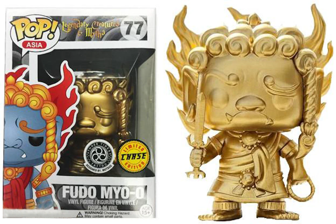 Funko Pop! Asia Legnedary Creatures And Myths Fudo Myo-oChase Gold SDCC Figure #77