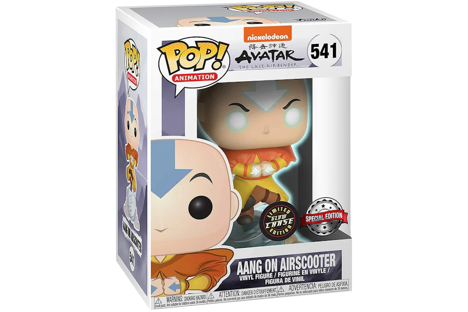 Funko Pop! Avatar The Last Airbender Aang on Airscooter Glow Chase Special Edition Figure #541