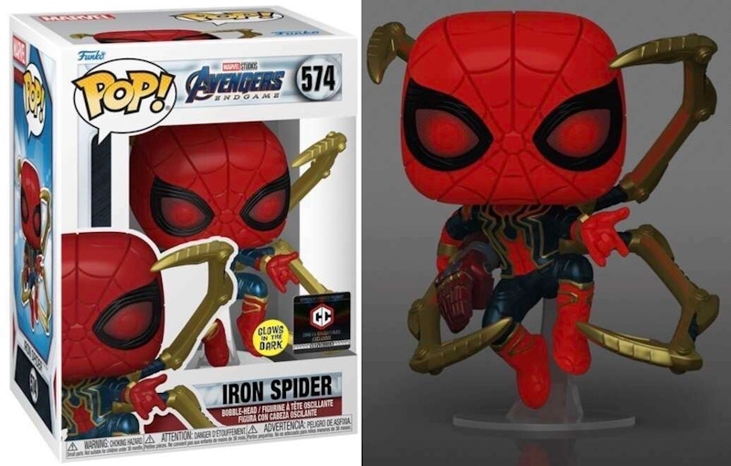 Funko Pop! Avengers Endgame Iron Spider (Glow)(Chalice) Figure #574
