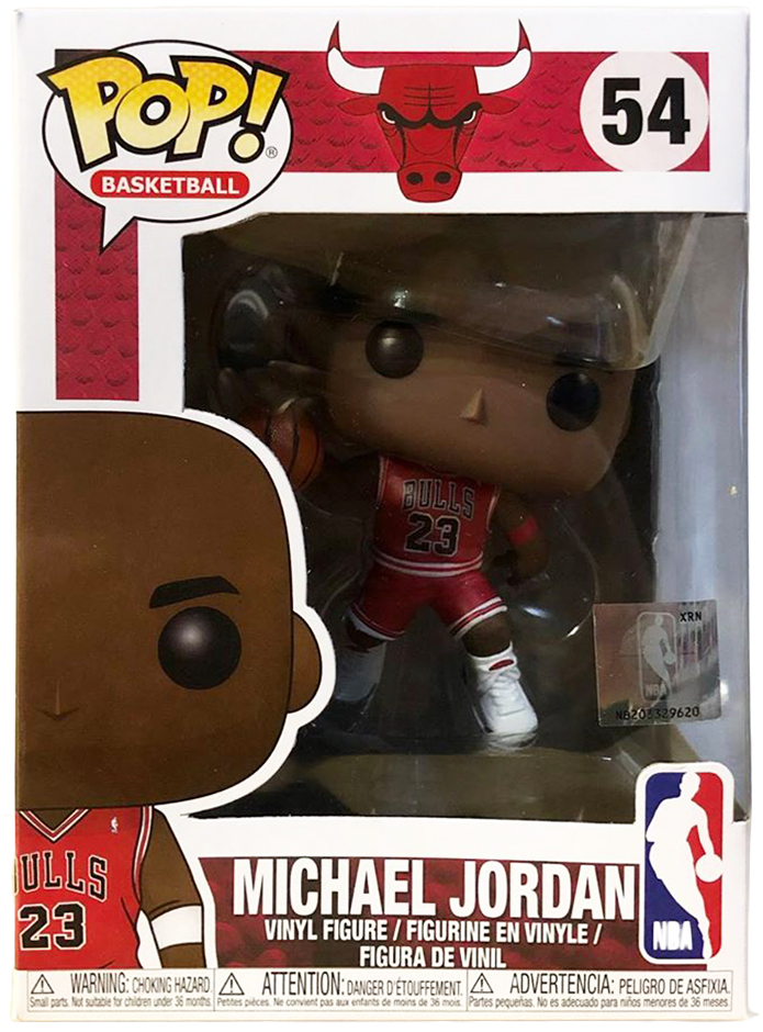 Funko Pop Basketball Bulls Michael Jordan Red Jersery NBA Sticker Figure 54 US