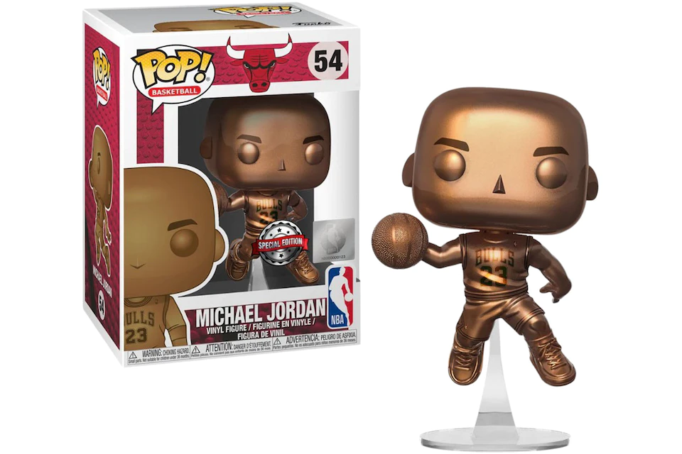 Funko Pop! Basketball Chicago Bulls Michael Jordan Bronzed Special Edition Figure #54