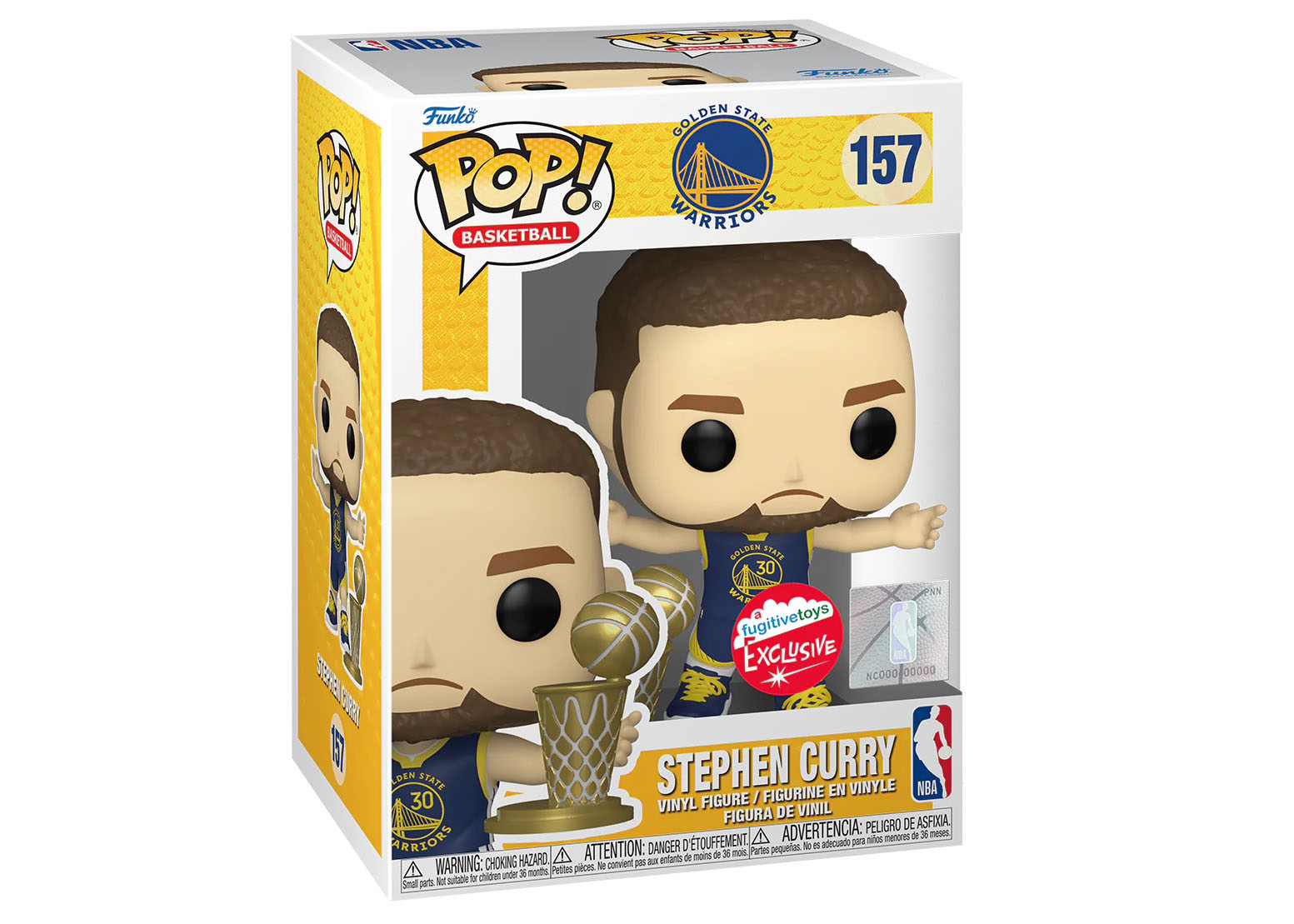 Funko Pop! Basketball NBA Golden State Warriors Stephen Curry Fugitive Toys  Exclusive Figure #157