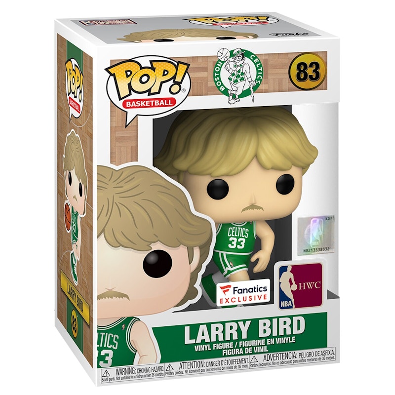 Funko Pop! Basketball NBA Larry Bird (Green Jersey) Fanatics