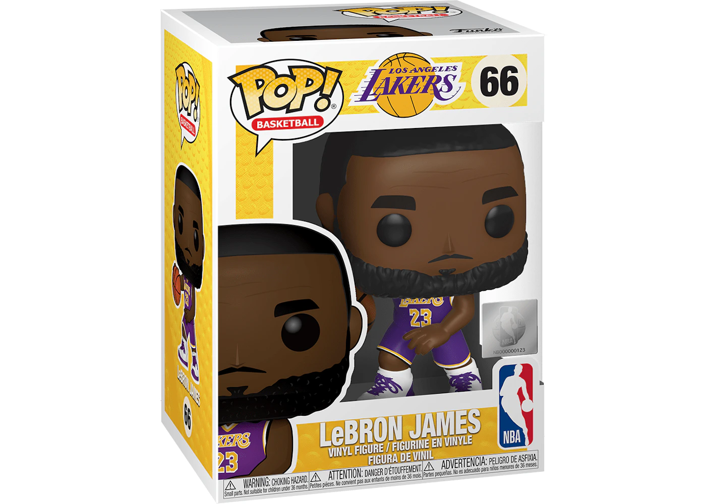 Funko Pop! Basketball NBA LeBron James Lakers Figure #66 - US