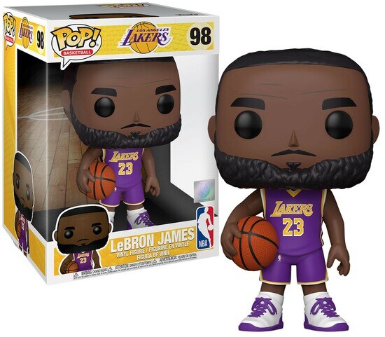 Funko Pop! Basketball NBA LeBron James Lakers (Purple Jersey) 10 Inch Figure #98