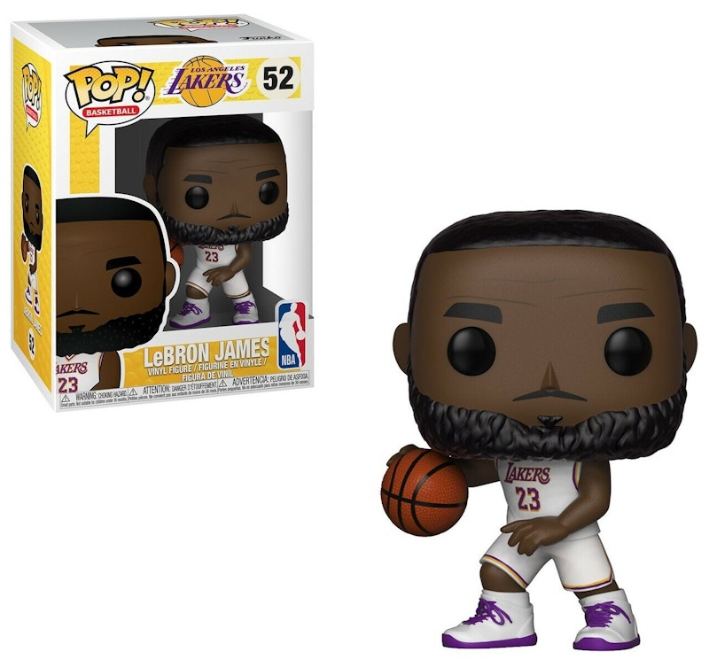 lebron james funko pop white jersey