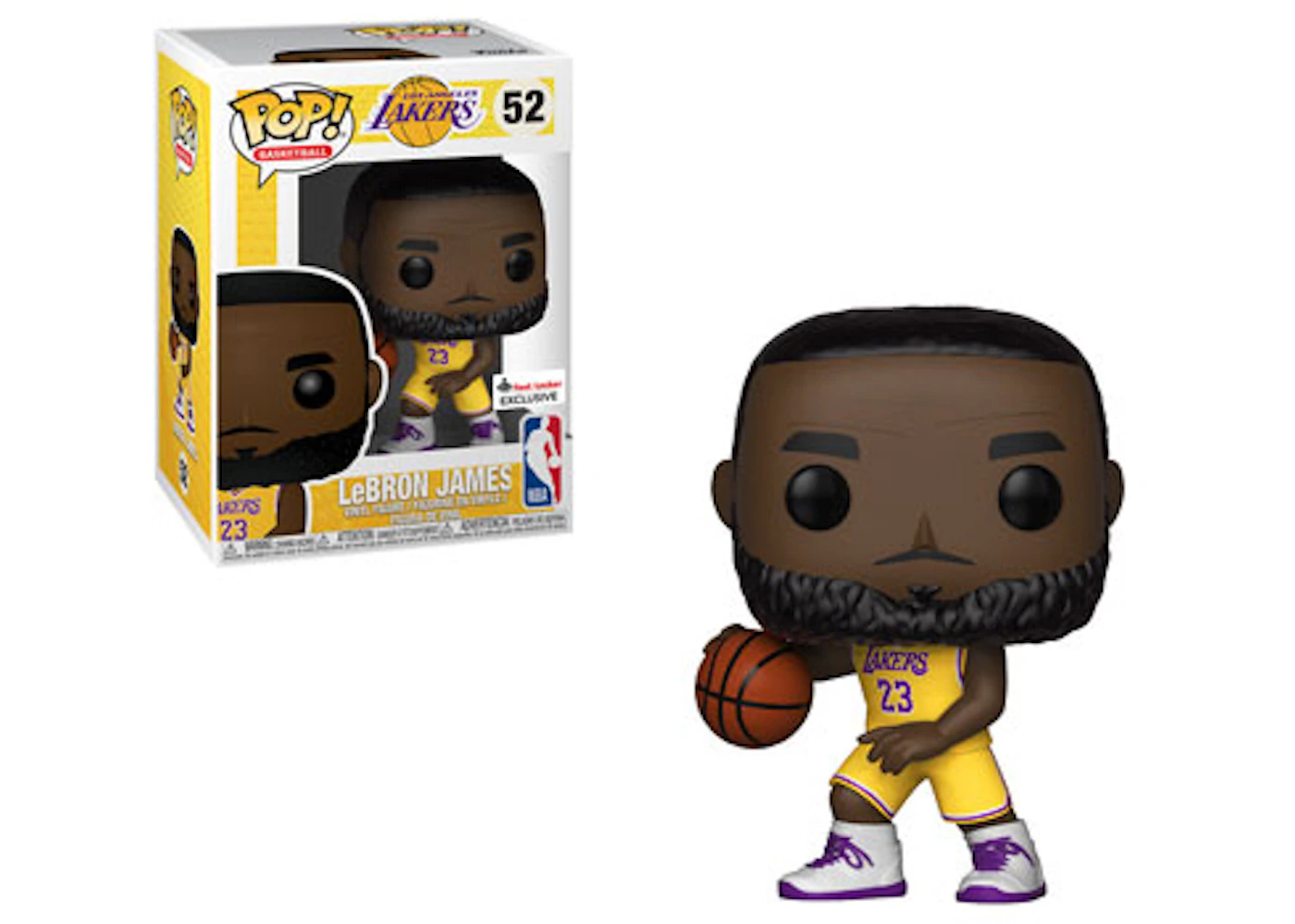 Funko Pop! Basketball NBA LeBron James Lakers (Yellow Jersey) Footlocker  Exclusive Figure #52