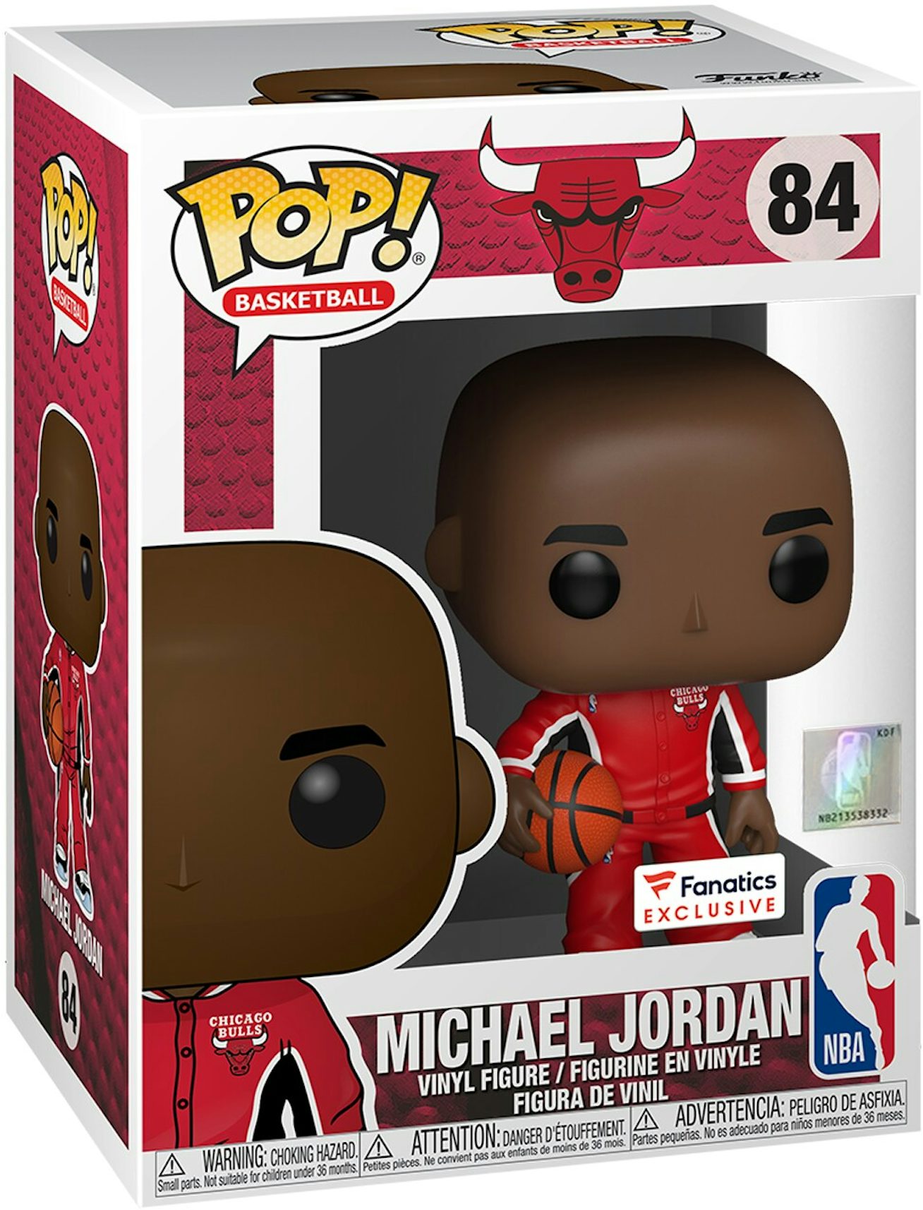 Basketball (NBA): Chicago Bulls #84 - Michael Jordan (Warm-up Suit