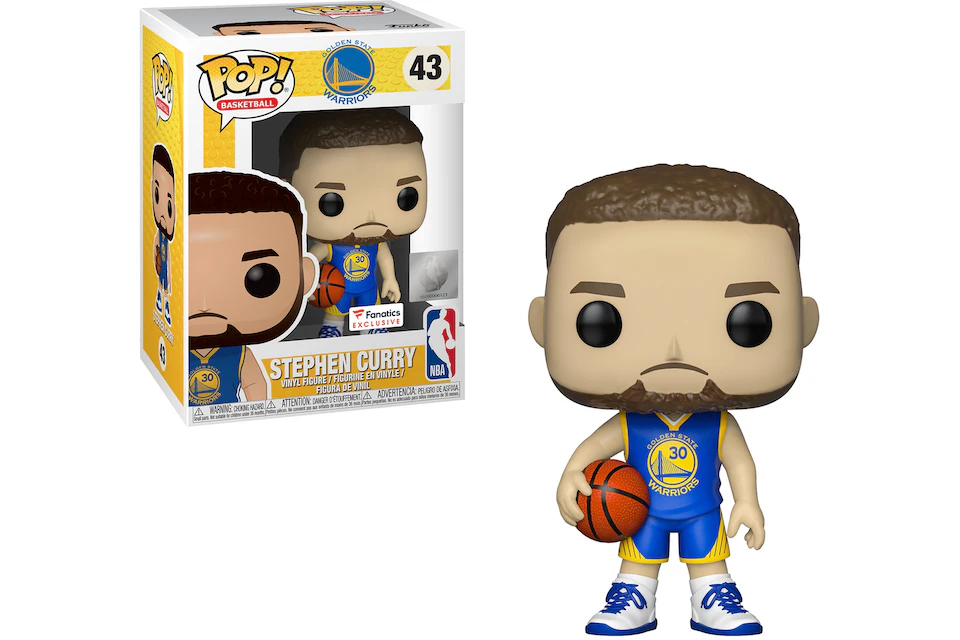 Funko Pop! Basketball NBA Stephen Curry (Blue Jersey) Fanatics Exclusive Figure #43