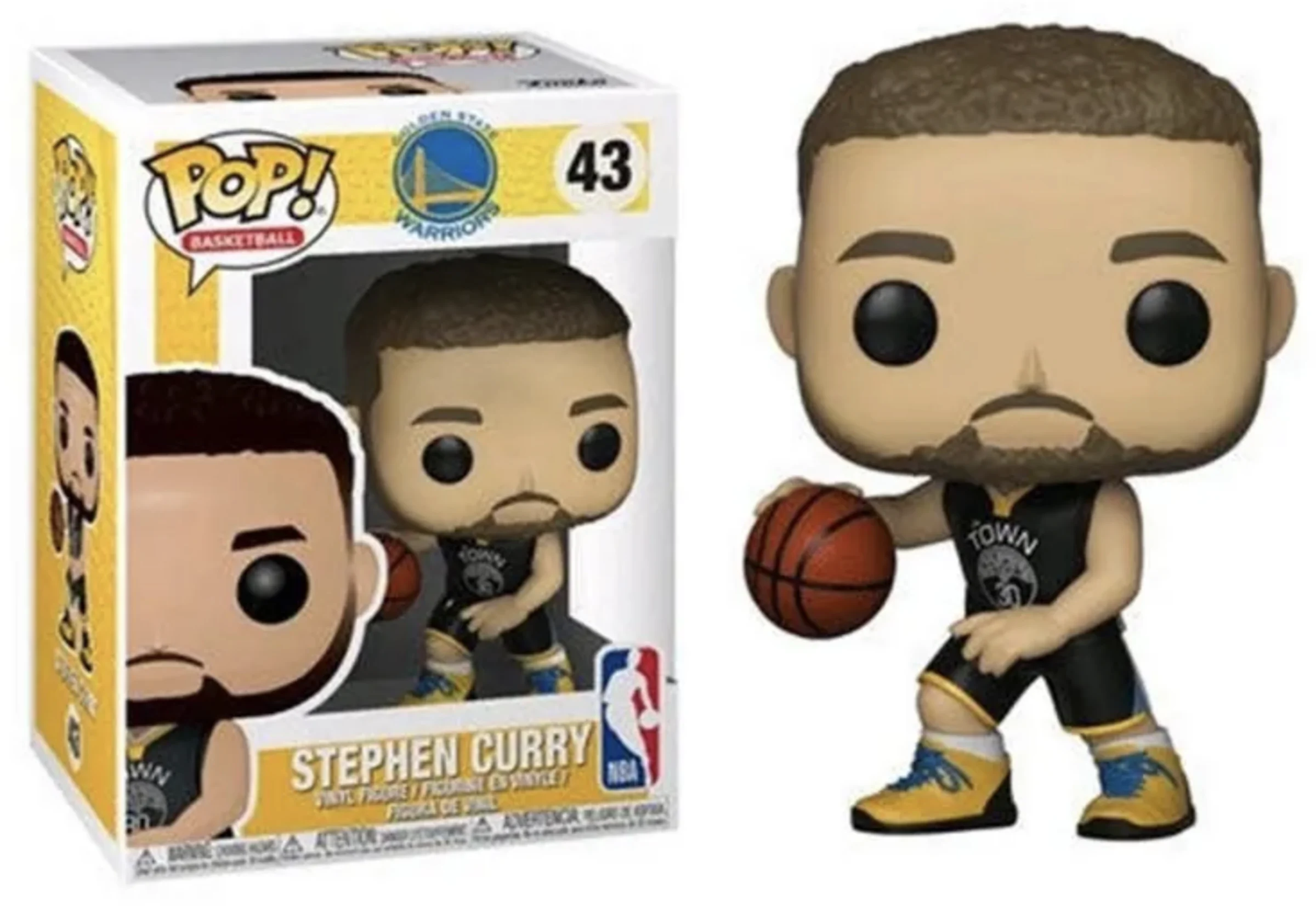 Funko Pop! Basketball NBA Stephen Curry Figure #43