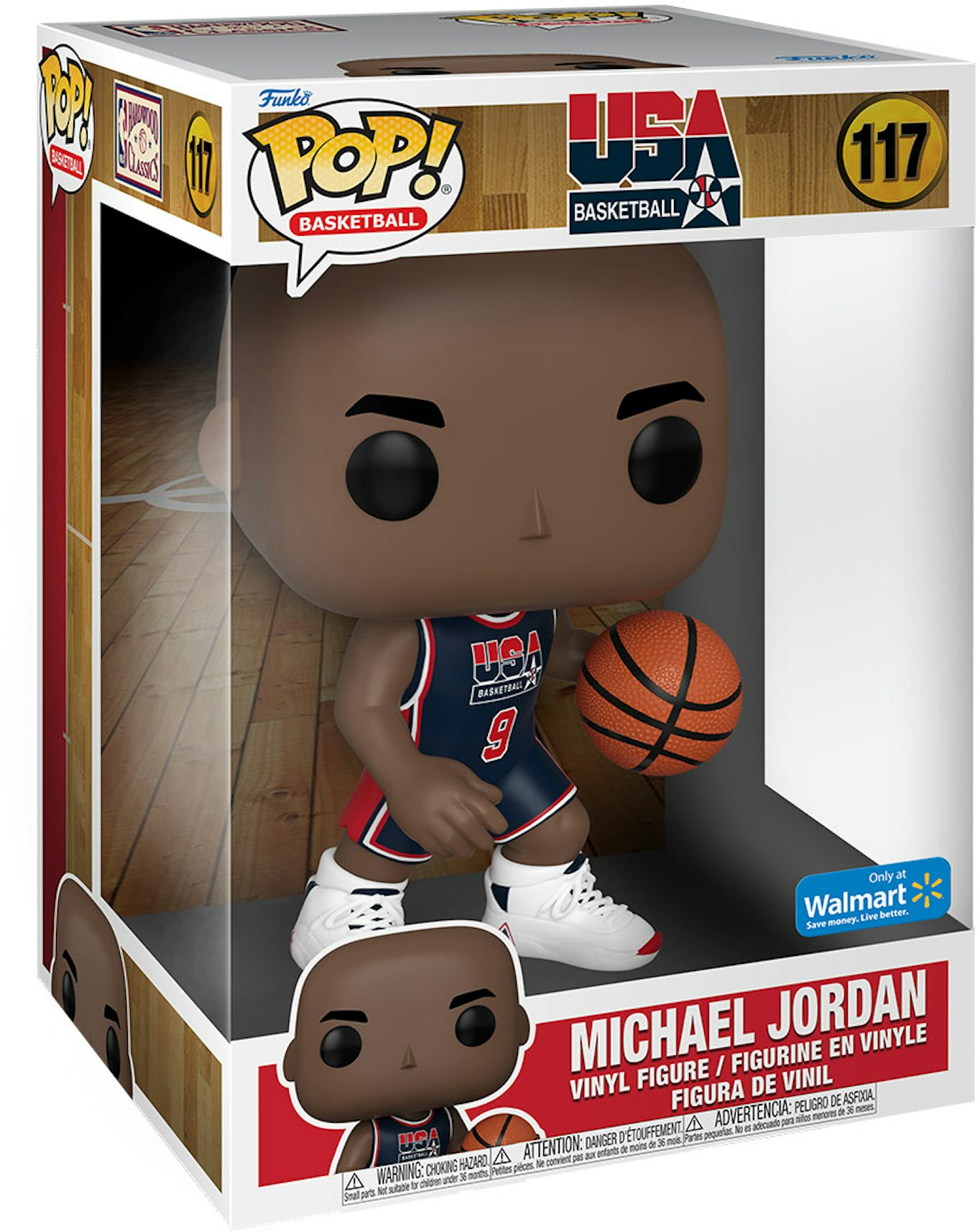 NBA Basketball - Michael Jordan White Jersey 10 inch Pop! Vinyl Figure