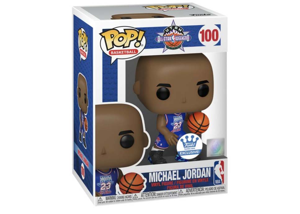 Funko Pop! Basketball Utah All-Star Weekend Michael Jordan Funko Exclusive  Figure #100