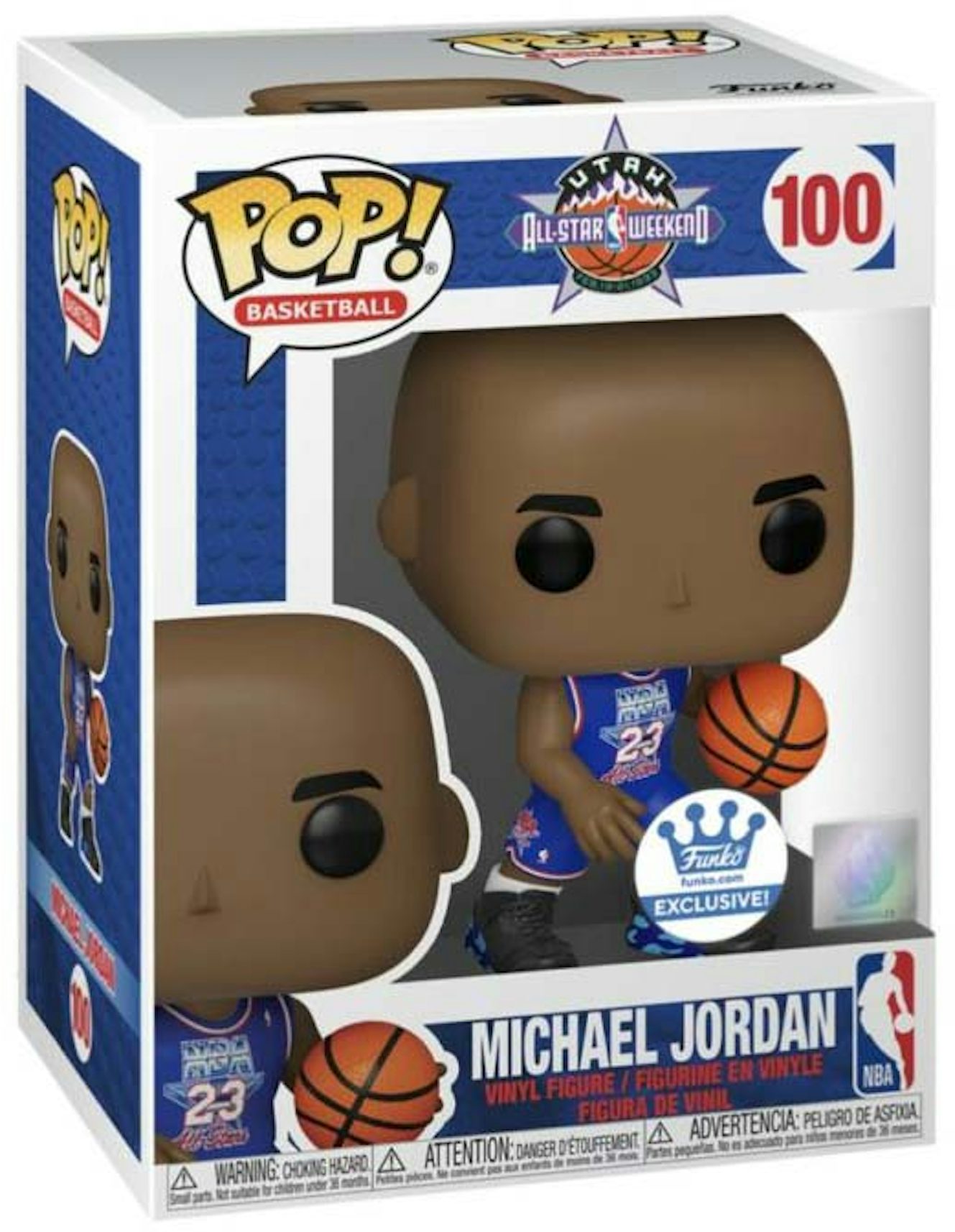 POP! NBA Bulls Michael Jordan Vinyl Figure (Black Jersey) #55 Exclusive