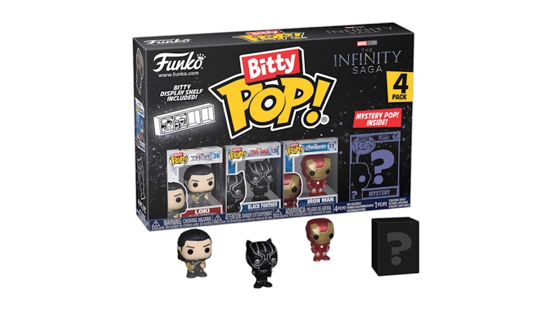 ファンコポップ マーベル MCU アーカイブ インフィニティサーガ 4体セット Funko Pop! Bitty Marvel the Infinity Saga 4 Pack Series 4 - JP