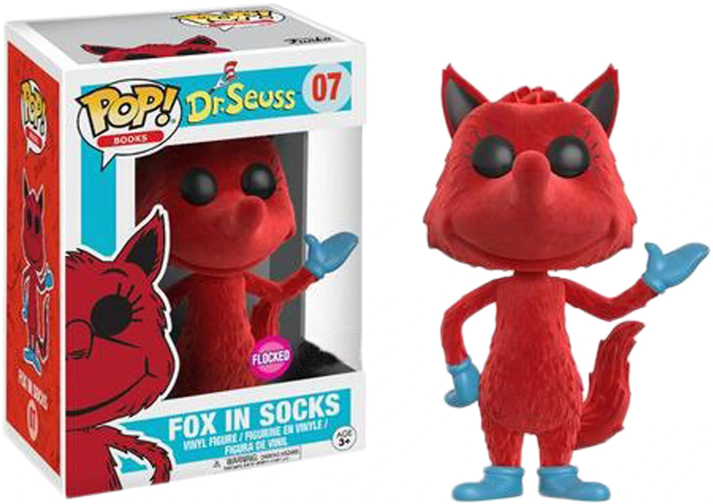 Oh badning Springboard Funko Pop! Books Dr. Seuss Fox in Socks (Flocked) GameStop Exclusive Figure  #07 - US