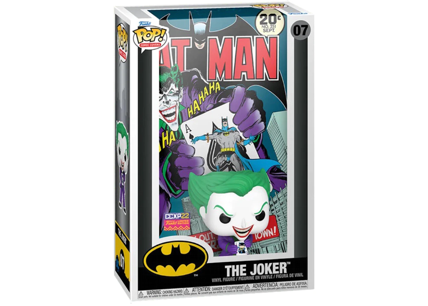 Funko Pop! Comic Covers Batman The Joker 2022 CCXP Exclusive Figure #07
