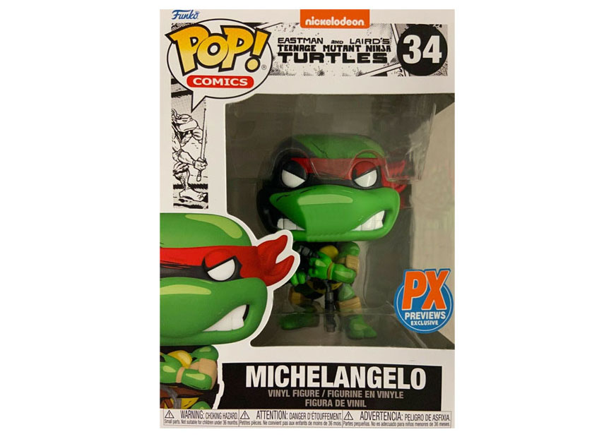 Funko Pop! Comics Teenage Mutant Ninja Turtles Michelangelo PX