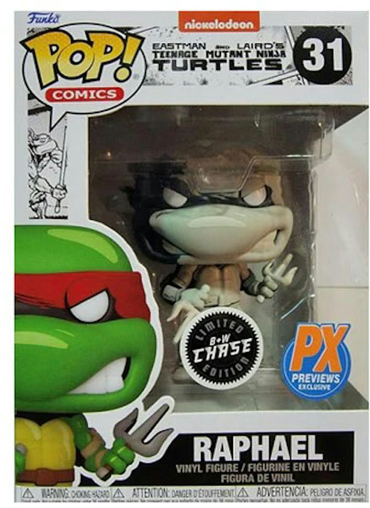Funko Pop! Comics Teenage Mutant Ninja Turtles Raphael Chase