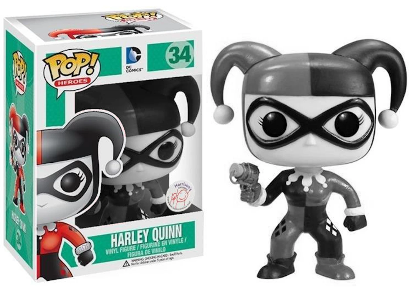 Funko Pop! DC Comics Harley Quinn (Black/White) Harrison Funko Pop! DC Comics Harley Quinn (Black/White) Harrison