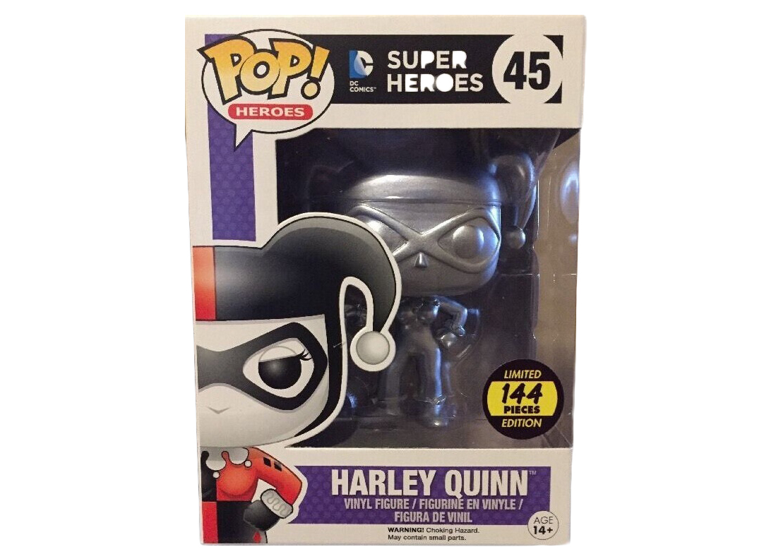Funko Pop! DC Comics Harley Quinn (Silver) Hot Topic Exclusive
