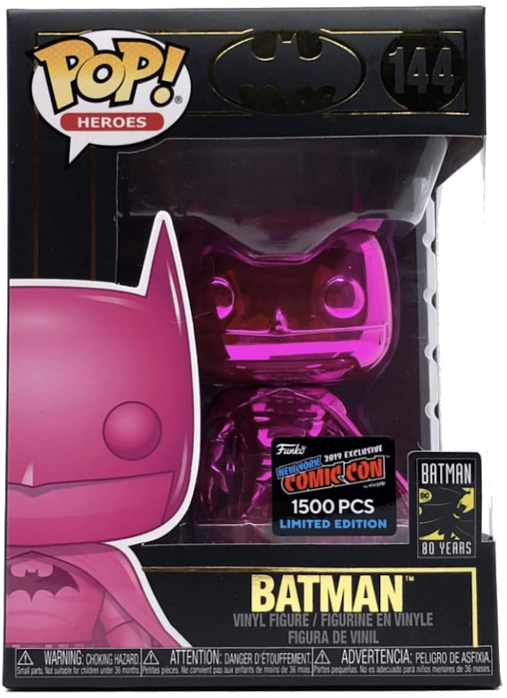 Funko Pop! DC Heroes Batman (Pink Chrome) NYCC Edition Figure #144 - US