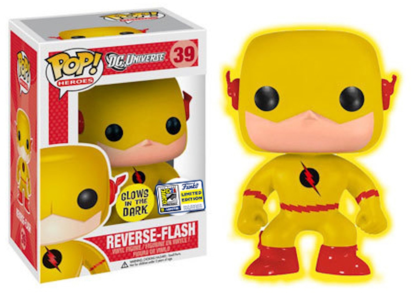 Funko Pop! DC Universe Reverse Flash (Glow) SDCC Figure 39